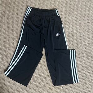 adidas 3-Stripes Track Pants – Black/White, Men’s Small, Athletic Joggers